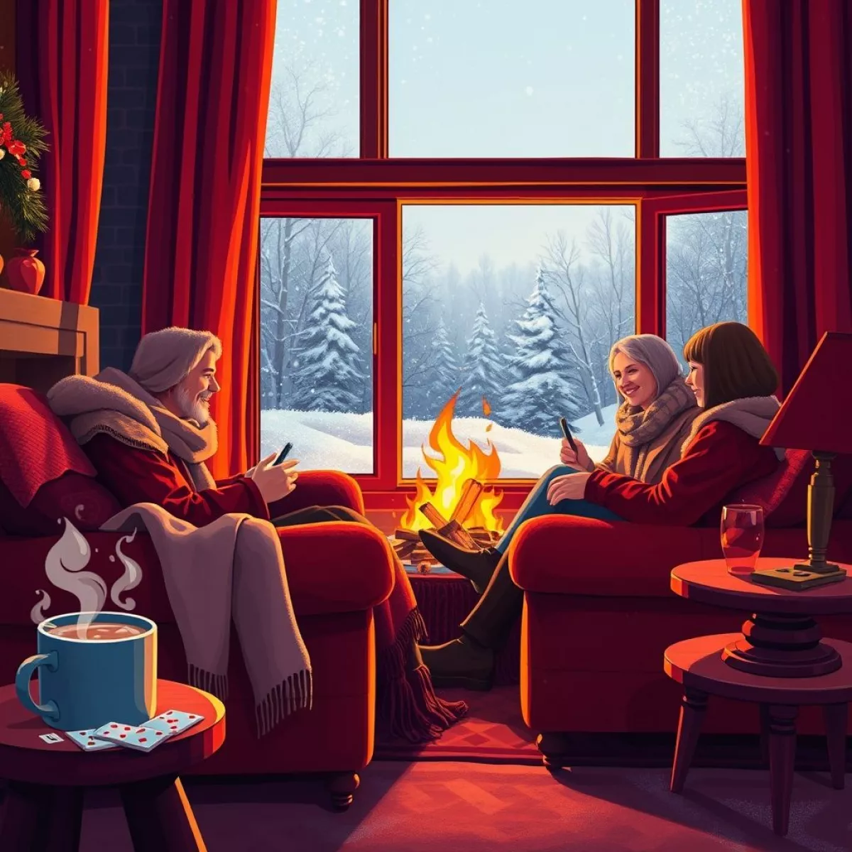 Ігри, в які приємно грати взимку біля каміну