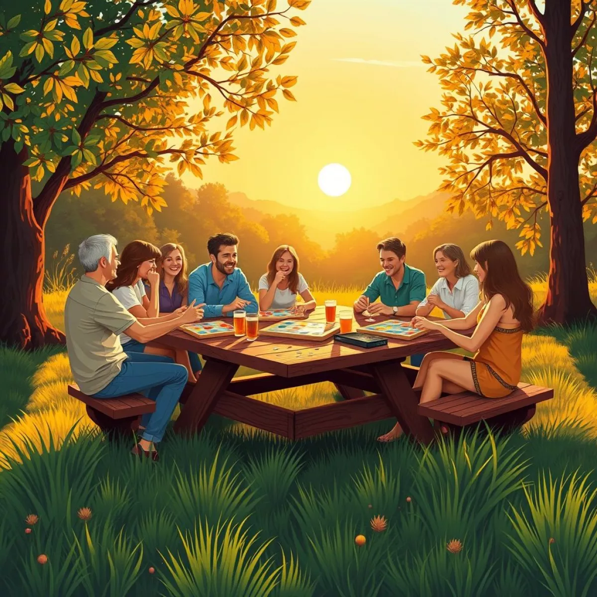 ТОП-5 настільних ігор для вечірок на природі