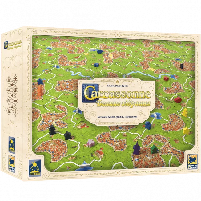 Настільна гра Каркасон: Велике зібрання (Carcassonne Big Box 3.0)