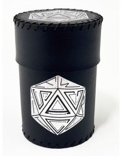 Стакан для кубиків D20 чорний Dice Cup