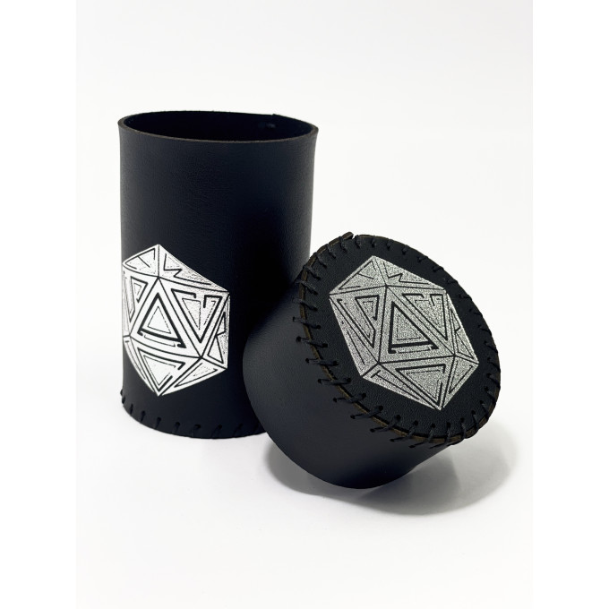 Стакан для кубиків D20 чорний Dice Cup