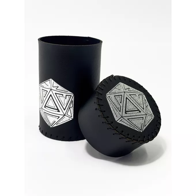 Стакан для кубиків D20 чорний Dice Cup