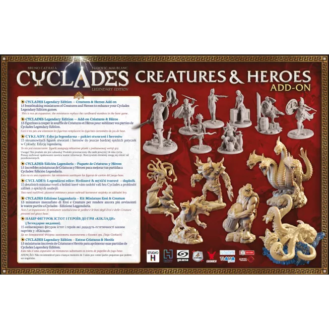 Настільна гра Кіклади. Легендарне видання - Монстри і герої (Cyclades: Creatures & Heroes)
