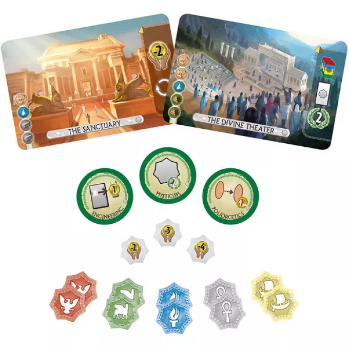 Настільна гра 7 Чудес Дуель: Пантеон (7 Wonders Duel: Pantheon)
