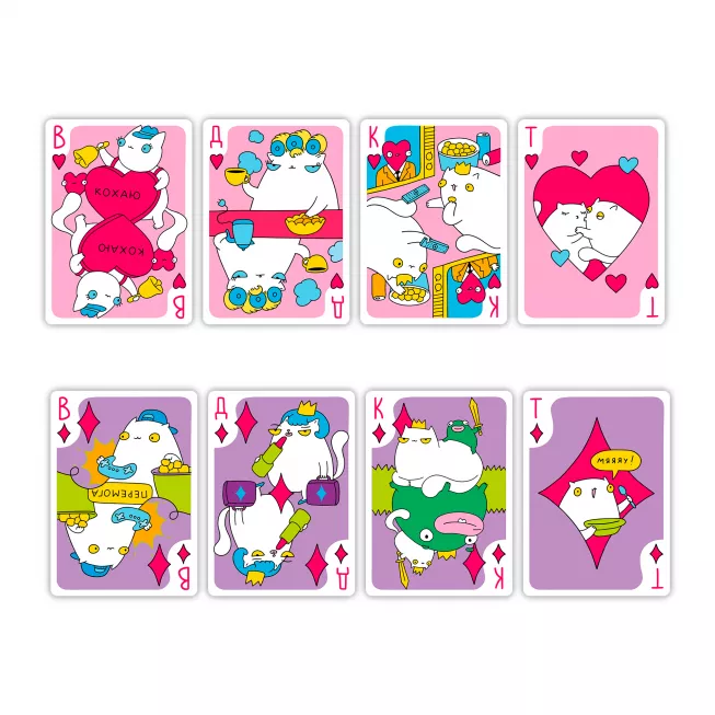 Гральні карти котячі Maliunok