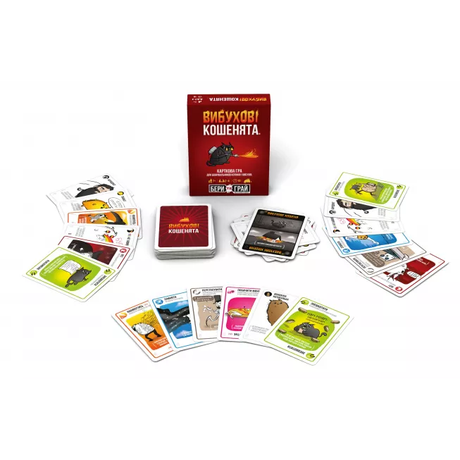 Настільна гра Вибухові кошенята: Бери та Грай (Exploding Kittens: Grab & Game)