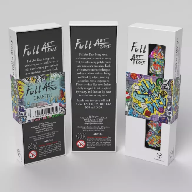 Набір кубиків Full Art Dice Set: Graffiti