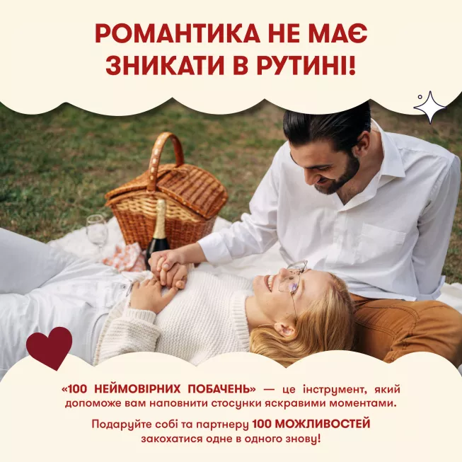 Настільна гра для закоханих. 100 неймовірних побачень