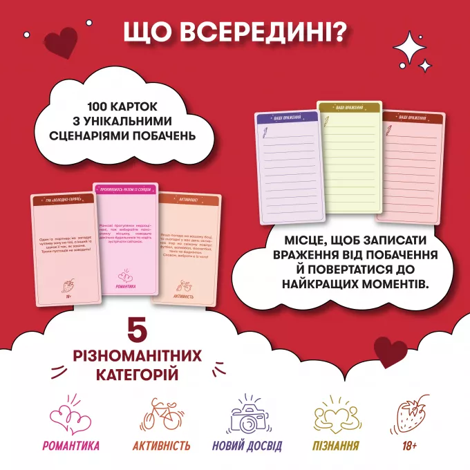 Настільна гра для закоханих. 100 неймовірних побачень