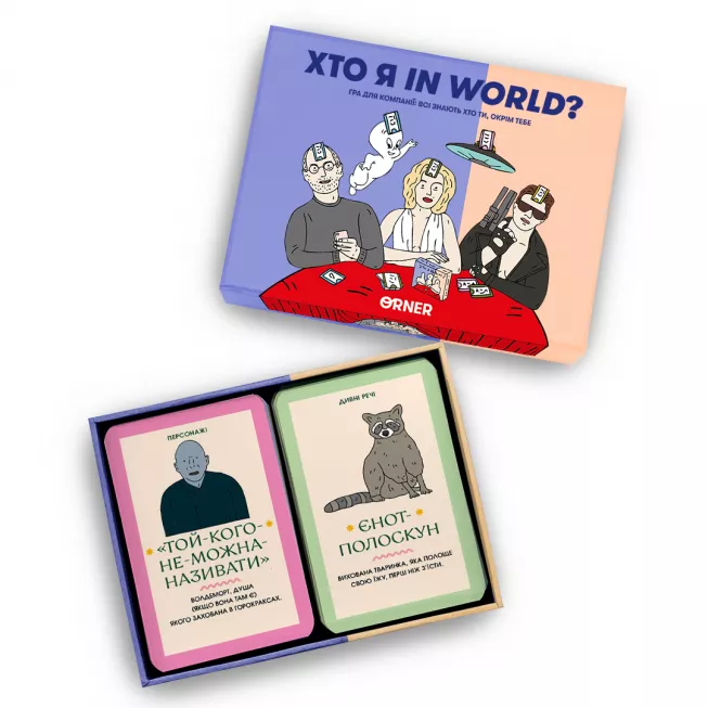 Настільна гра Хто я in world?