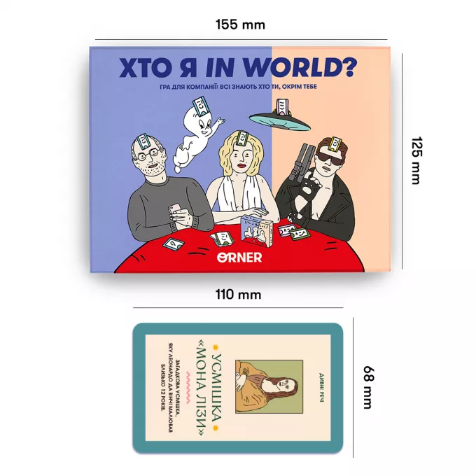 Настільна гра Хто я in world?