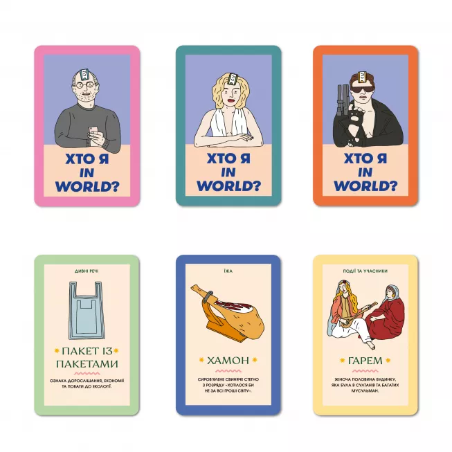 Настільна гра Хто я in world?