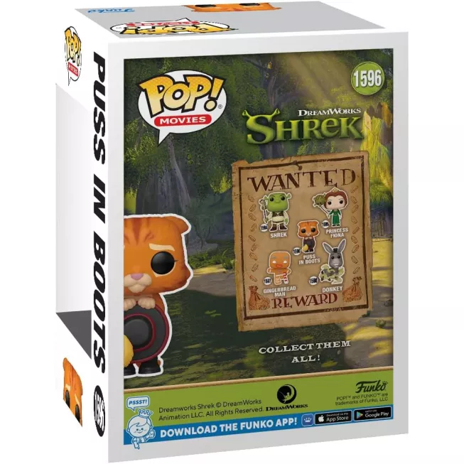 Фігурка Кіт у Чоботях - Funko Pop Movies: Shrek #1596 - Puss in Boots