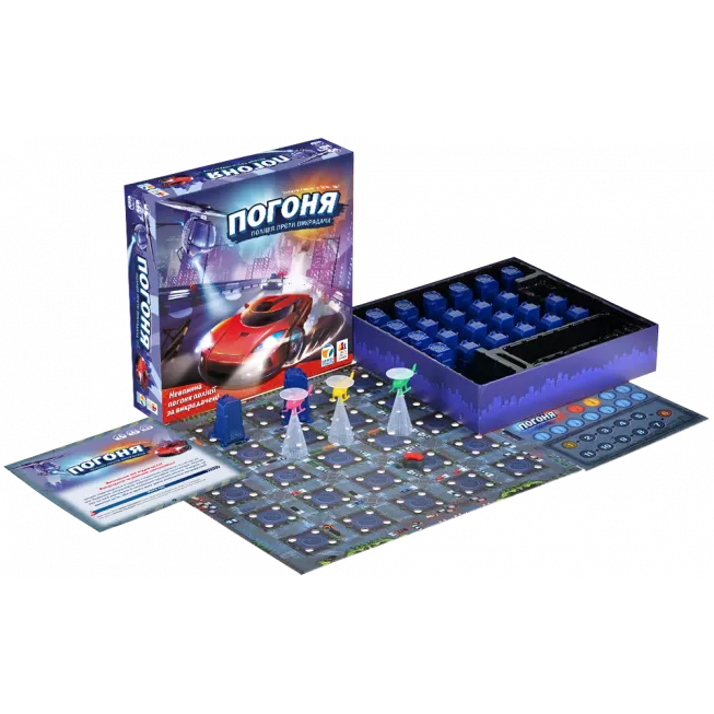 Настільна гра Погоня: поліція проти викрадача (City chase)