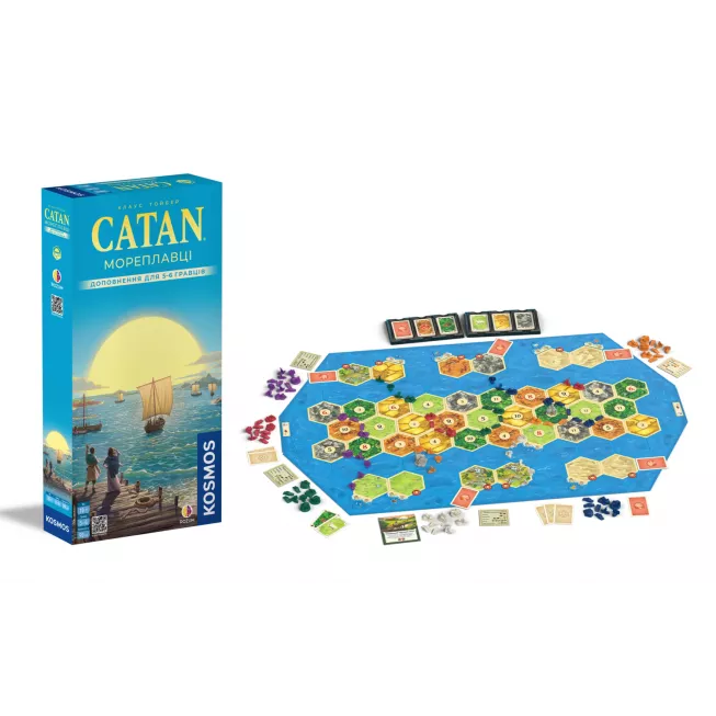 Настільна гра CATAN. Мореплавці. Доповнення для 5-6 гравців