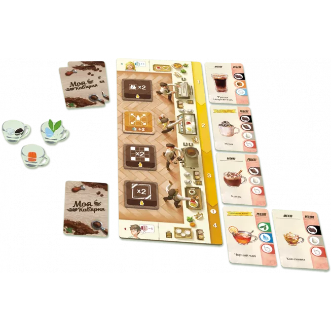 Настільна гра Моя кавʼярня (Coffee Rush)