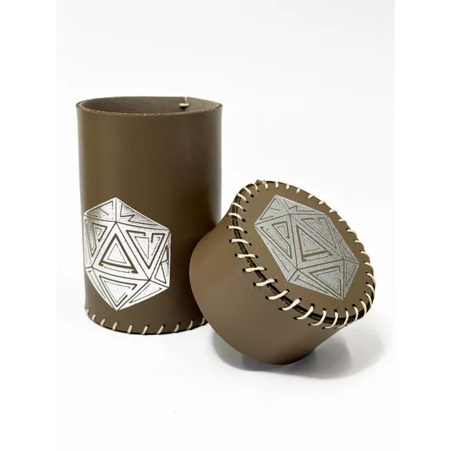 Стакан для кубиків D20 коричневий Dice Cup