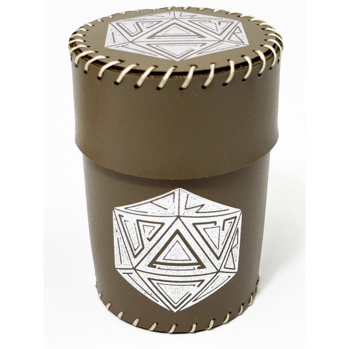 Стакан для кубиків D20 коричневий Dice Cup