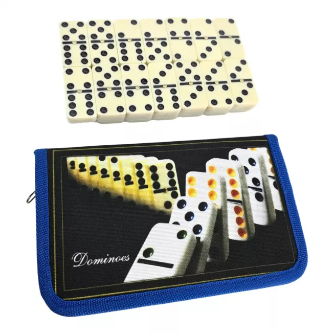Доміно в чорно-синьому кейсі (19,5х12х2,5 см)