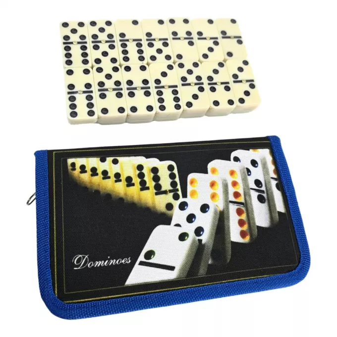 Доміно в чорно-синьому кейсі (19,5х12х2,5 см)