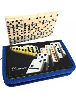Доміно в чорно-синьому кейсі (19,5х12х2,5 см)