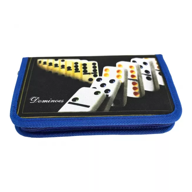 Доміно в чорно-синьому кейсі (19,5х12х2,5 см)