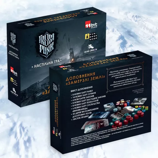 Настільна гра Фростпанк: Замерзлі землі (Frostpunk: The Board Game - Frostlander Expansion)