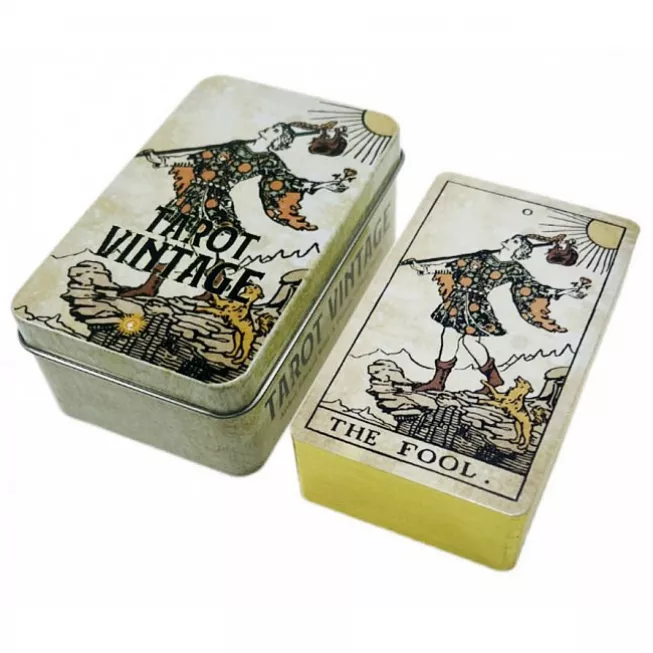 Карти ТАРО Вінтажне (Жерстяна коробка)