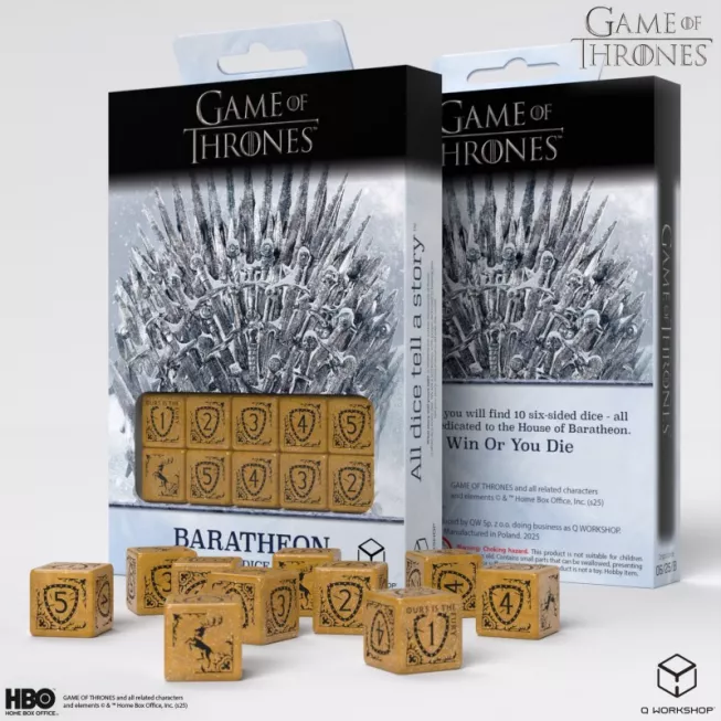 Набір кубиків Game of Thrones. Baratheon 10xD6 Dice Set
