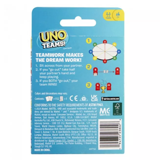 Настільна гра UNO Teams (Уно Команди)