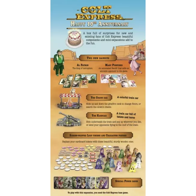 Настільна гра Colt Express: Happy 10th Anniversary (Кольт Експрес: з 10-ю річницею)
