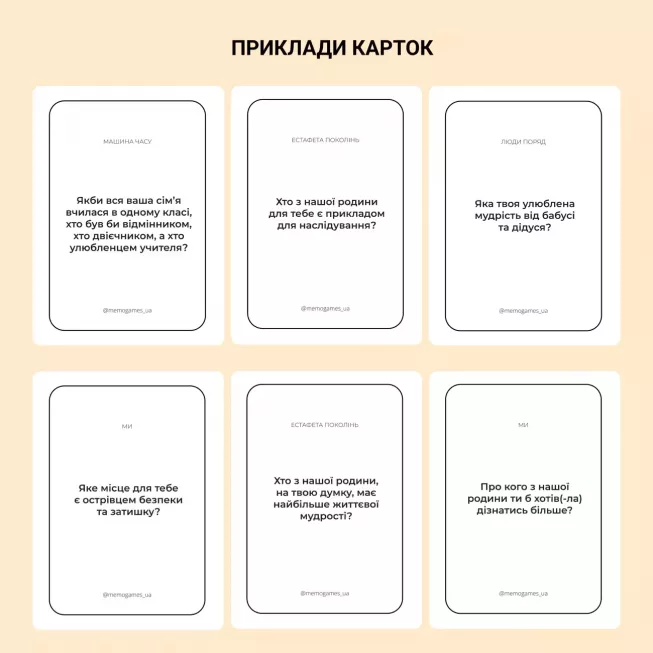 Настільна гра Між нами: покоління