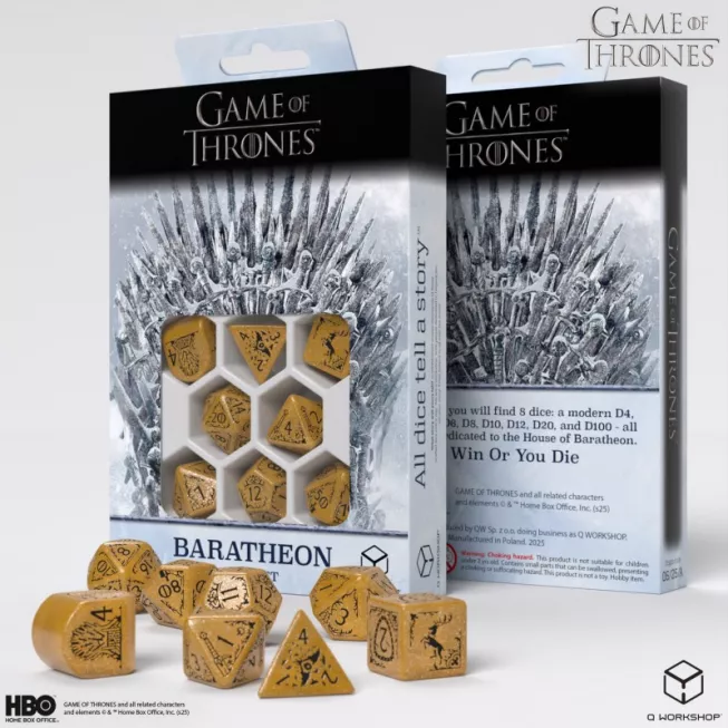 Набір кубиків Game of Thrones. Baratheon Dice Set