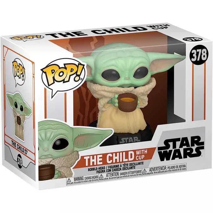 Фігурка Малюк Йода з чашкою - Funko POP Star Wars The Mandalorian #378: The Child (with Cup)