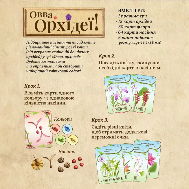 Настільна гра ОВВА. Орхідеї! (Oh my. Orchids!)