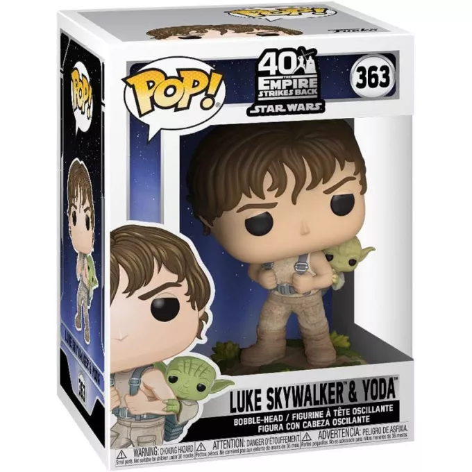 Фігурка Люк з Йодою - Funko POP Star Wars #363: Training Luke with Yoda