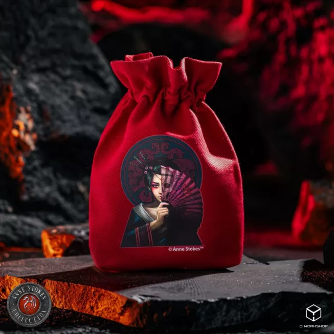 Мішечок Anne Stokes Dice Pouch: Geisha Skull