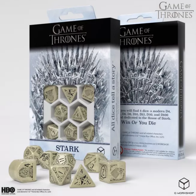 Набір кубиків Game of Thrones. Stark Dice Set