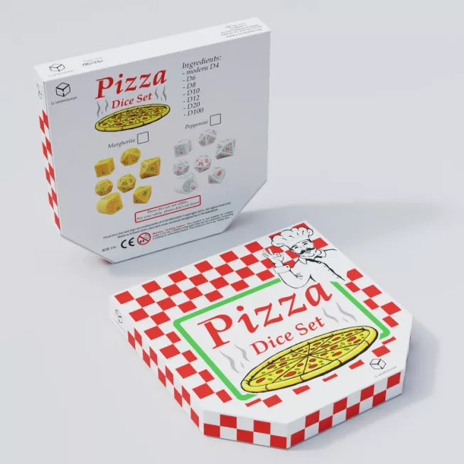 Набір кубиків Pizza Modern Dice Set: Pepperoni (7)