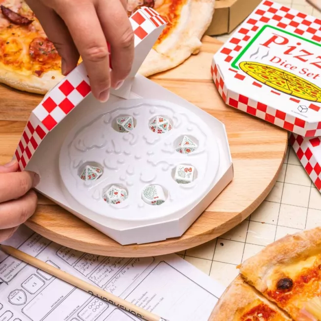 Набір кубиків Pizza Modern Dice Set: Pepperoni (7)