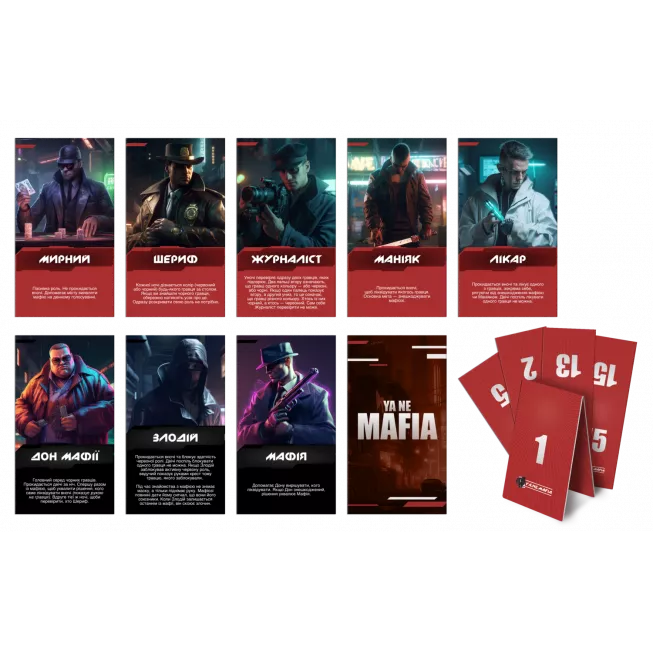 Настільна гра Я не мафія (YA NE MAFIA)