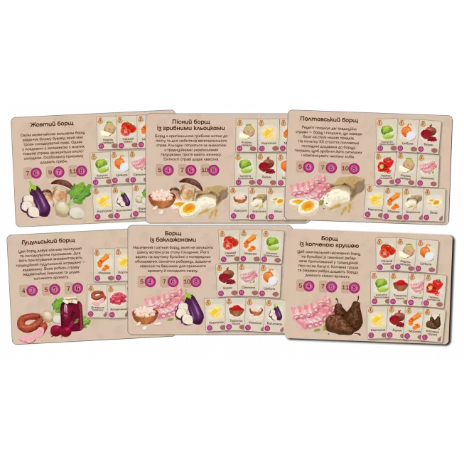 Настільна гра Борщ (Borscht): купити за кращою ціною в Україні