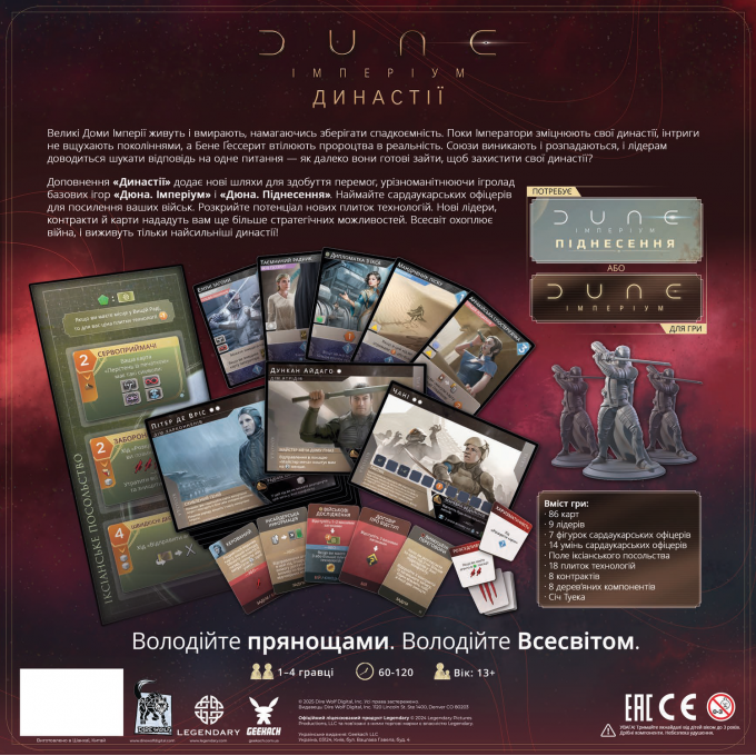 Настильна гра Дюна. Імперіум - Династії (Dune: Imperium – Bloodlines)