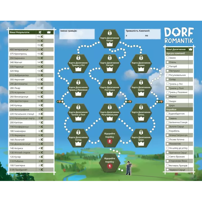 Настільна гра Дорфромантік - Фермерські Пригоди (Dorfromantik)