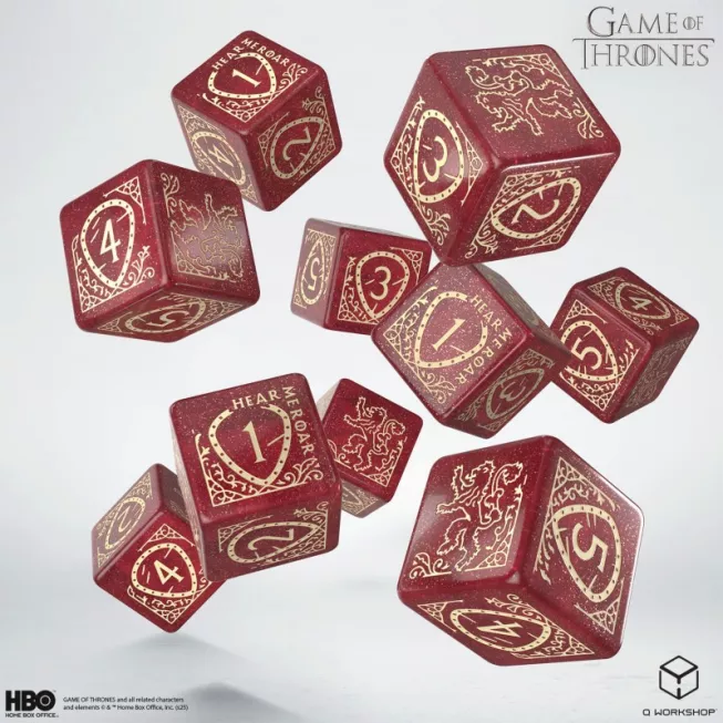 Набір кубиків Game of Thrones. Lannister 10xD6 Dice Set