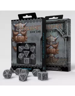 Набір кубиків Dwarven Gray & black Dice Set (7)