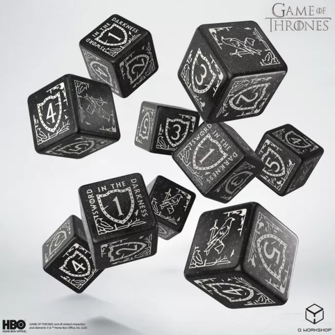 Набір кубиків Game of Thrones. Night's Watch 10xD6 Dice Set