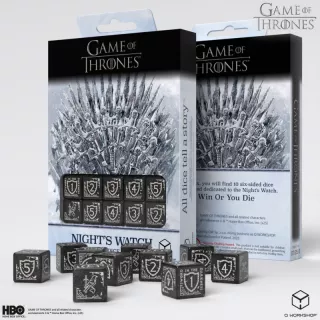 Набір кубиків Game of Thrones. Night's Watch 10xD6 Dice Set
