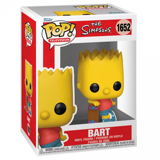 Фігурка Барт зі скейтбордом - Funko POP Simpsons #1652: Bart with Skateboard