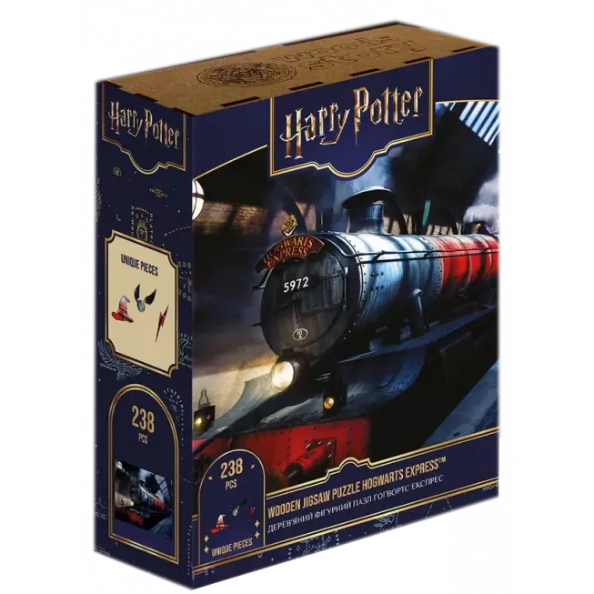 Фігурний дерев'яний пазл Гаррі Поттер Гоґвортс Експрес XL